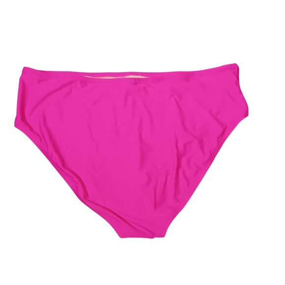 NEW J.Crew Hallie High Waist Moderate Coverage Bikini Bottoms Radiant Fuchsia 2X - Picture 4 of 12